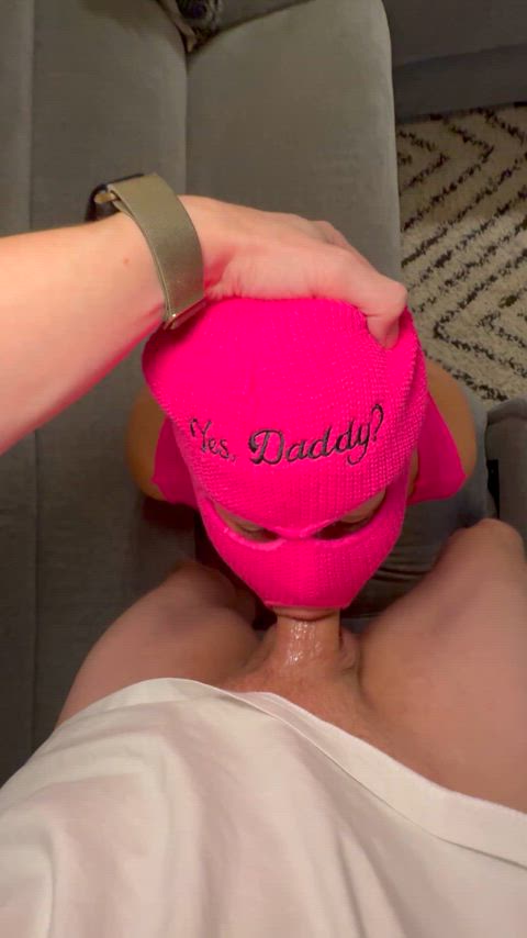 Daddy checking my gag reflex