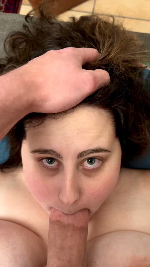 amateur big eyes blowjob brunette eye contact pov tribute cumslut r/redgifsverified