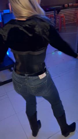 ass booty dance jeans tight ass gif