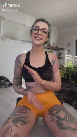 Glasses Handjob Tattoo TikTok gif