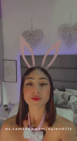 amateur bunny camsoda camgirl latina tease teasing gif