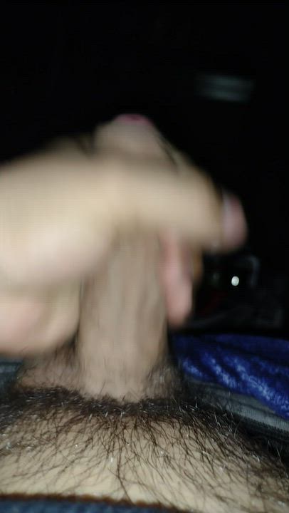 A warm masturbating at night