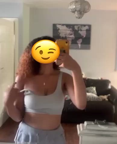 18 Years Old Ebony Teen Tits gif