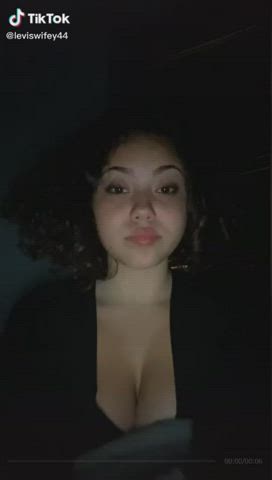 amateur big tits boobs cute latina natural tits teen tiktok tits gif