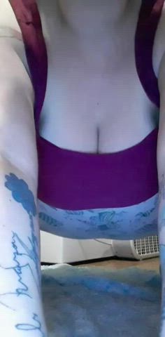 bbw solo strip gif