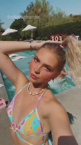 Bikini Celebrity Small Tits gif