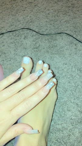 feet feet fetish nails gif