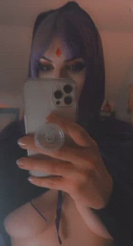 cosplay purple bitch raven gif