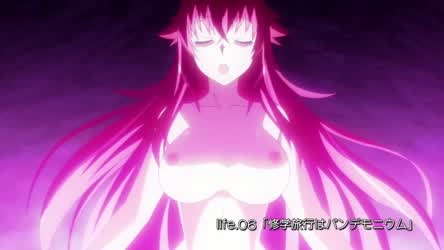 Anime Big Tits Ecchi Naked Redhead Topless gif