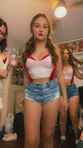 Jean Shorts Teen TikTok gif