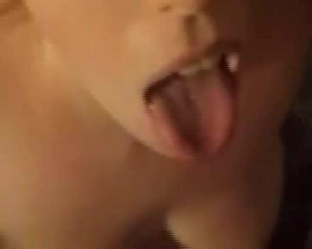 tongue and tits