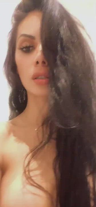 Blowjob Boobs Cintya Doll Close Up Deepthroat Long Hair Pretty Trans gif