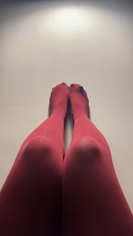 would you cum on these red wine tights?