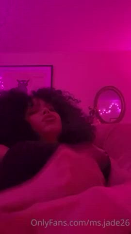 cum curly hair ebony jerk off trans gif