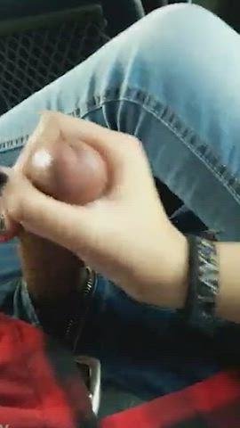 amateur handjob homemade public gif