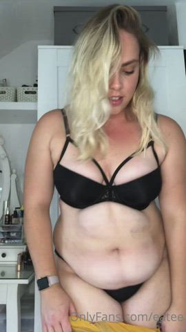 bbw chubby lingerie gif