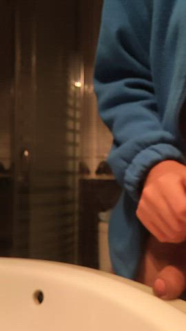 bathroom male masturbation spanish teen gif