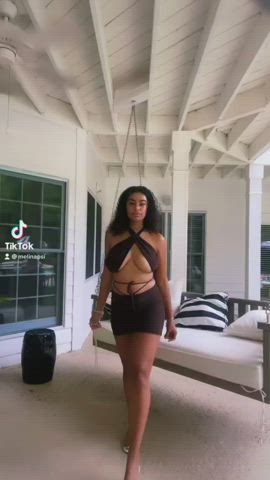 Ass Boobs Booty Bouncing Tits Curvy Dress Thick TikTok Tits gif