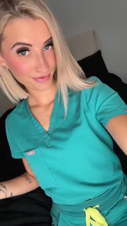 Do you want this naughty blonde nurse?