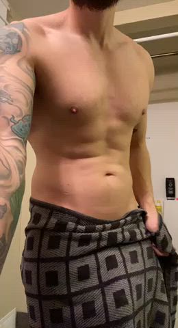 Horny after a shower