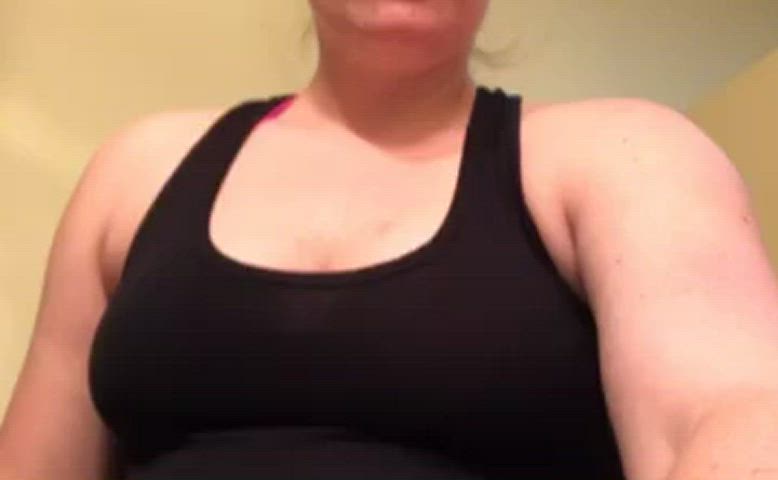 Boobs Mom Nipples Pregnant Tits Titty Drop Underboob Undressing gif