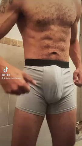 BBC Cock Worship Male Masturbation Tease Underwear gif