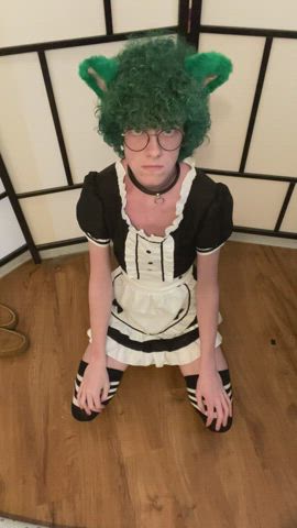 maid boy makes a mess