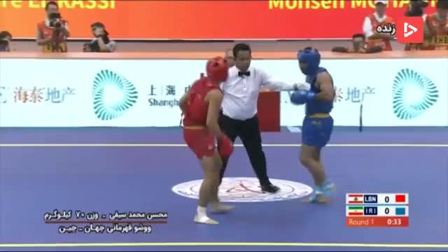 Interesting combination at 2019 Sanda World Championship Final between Mohsen Mohammadseifi