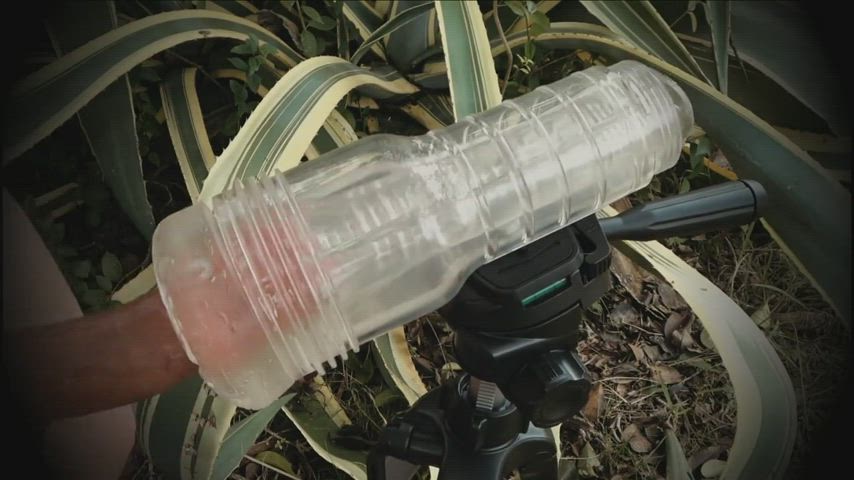 fleshlight milking in my garden.