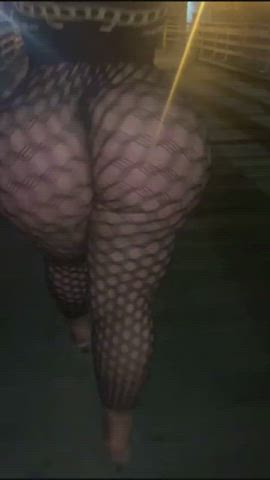 Big Ass Booty Fishnet Pawg Twerking gif