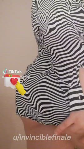 big tits tease tiktok gif