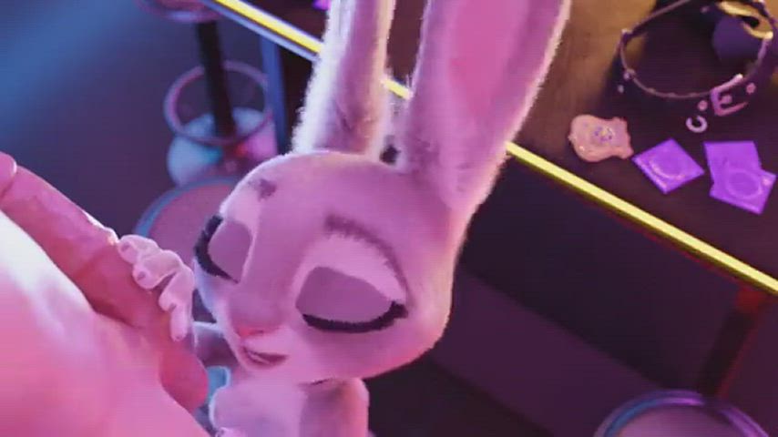 3d animation blowjob bunny gif