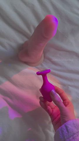 anal butt plug dildo gif