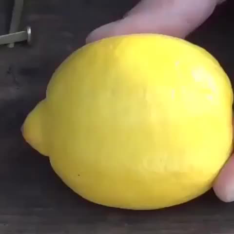 Fire starting lemon.