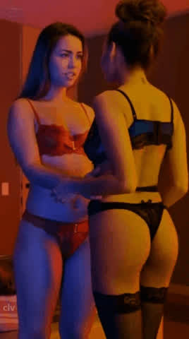 ass lesbian lingerie gif