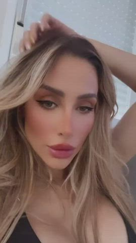 blonde boobs braless brazilian brown eyes celebrity facial goddess labia tease gif