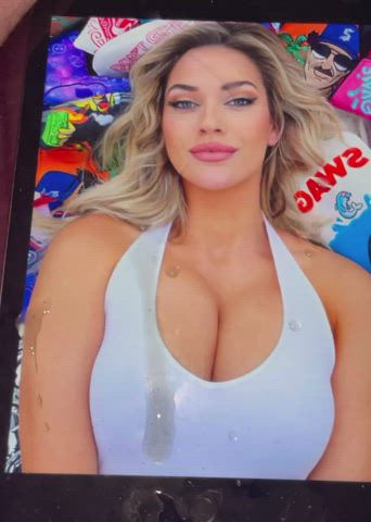 Aftermath of Cum Tribute for the smokin hot Paige Spiranac!