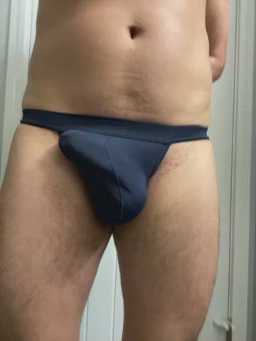 Bathroom Penis Thong gif