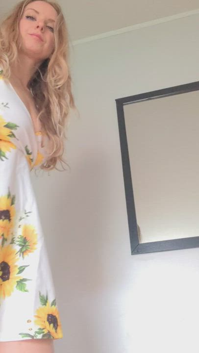 Want a peek under my short sundress?