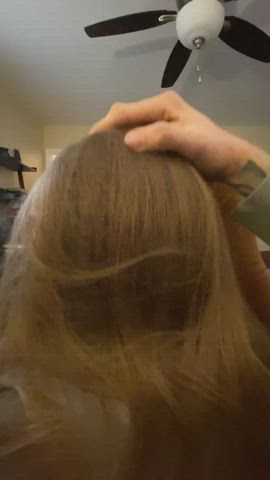 Blowjob Hair Wife gif