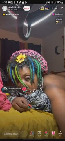 Ass Ebony Naked Natural gif