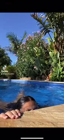 Girls Pool Slow Motion gif