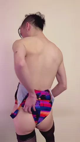 ass big dick gay male masturbation masturbating trans twink gif