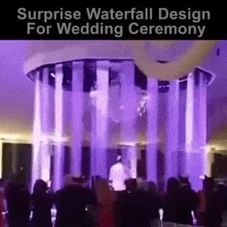 Водопад на свадебной церемонии