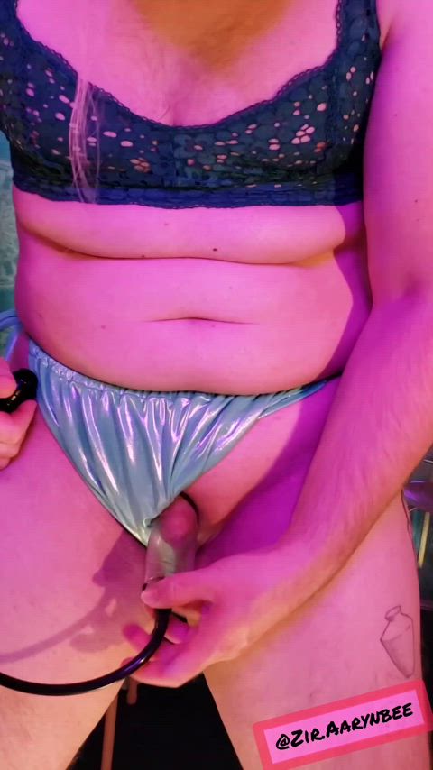 big clit bikini clit pump crossdressing femboy fetish micropenis trans trans boy