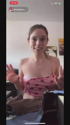 accidental nipple nipslip tiktok tits gif