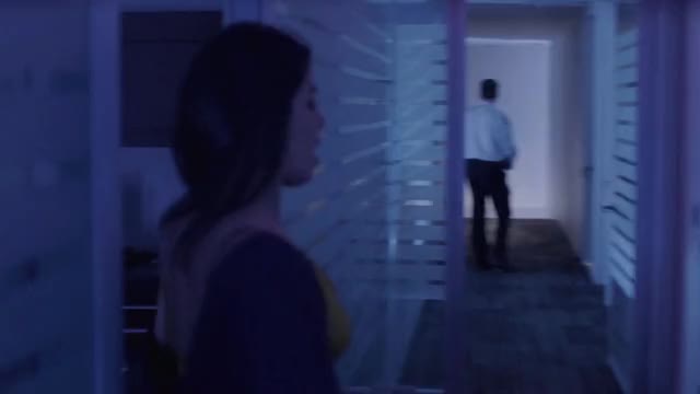 Priyanka Chopra - Quantico - S2E14 - sneaking around office at night / kissing a