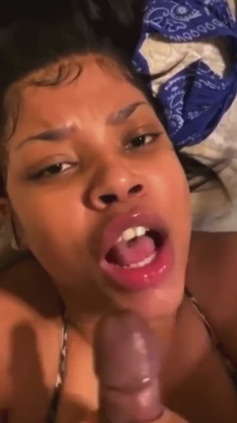 cum cum in mouth cumshot ebony facial huge load gif