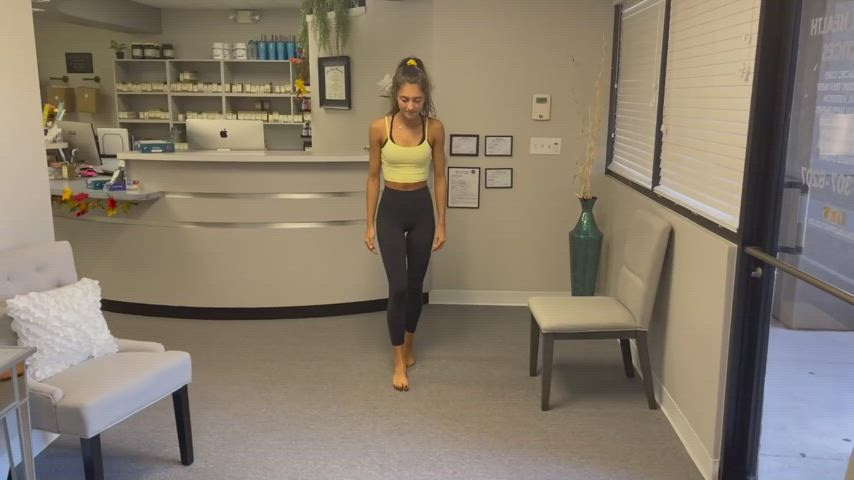 ass leggings yoga pants gif