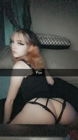 Ahegao BBC Cute Pawg Teen Twerking White Girl gif